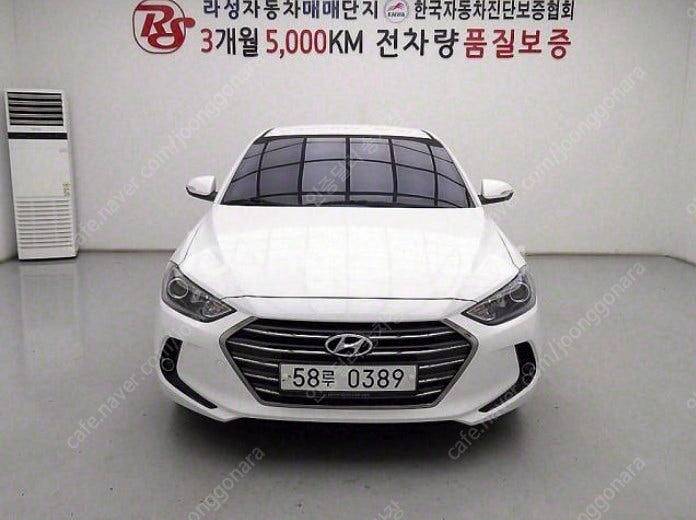저신용중고차할부 아반떼 주행거리짧음 완무 용도변경없음--0