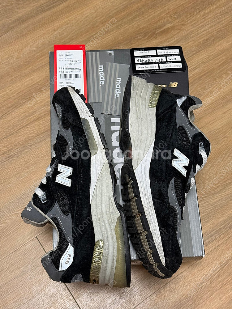 뉴발란스 992 메이드 인 USA 블랙 그레이 250 ...--1