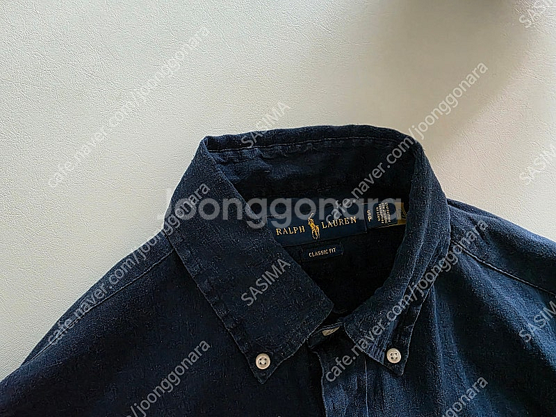 폴로 린넨 셔츠 네이비 2벌 팝니다.--1