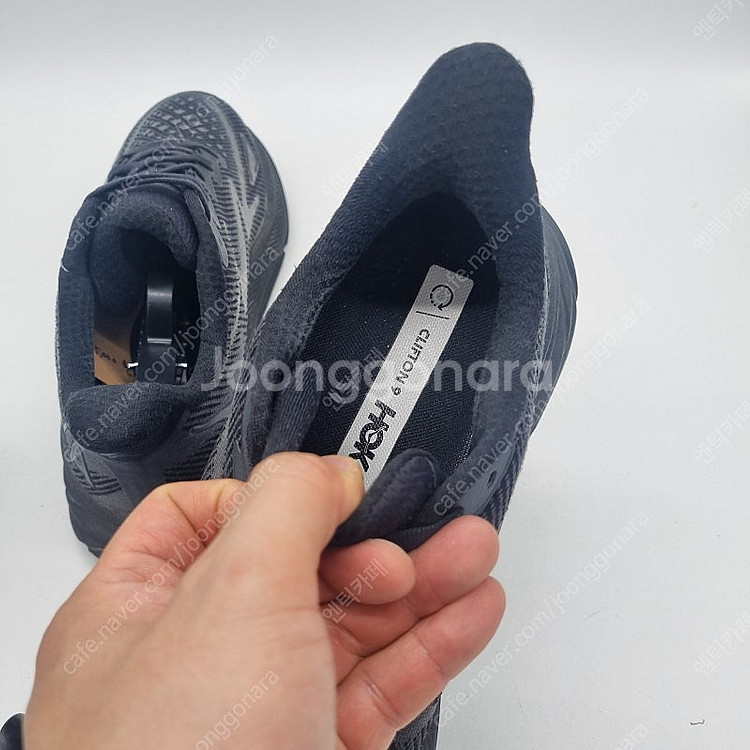 호카 오네오네 클리프톤9 블랙 와이드 남성 270mm--8