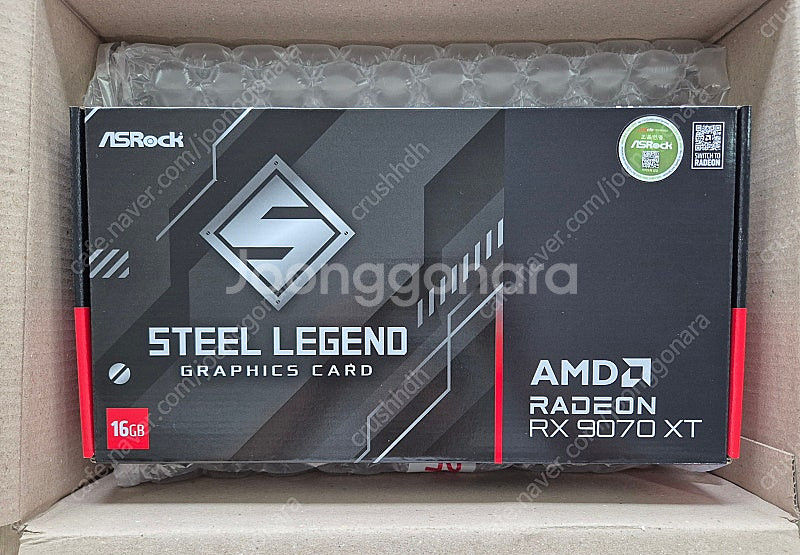 ASRock 라데온 RX 9070 XT 스틸레전드 DA...--0