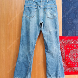 미국메이드 70s LEVIS 리바이스 646 벨보텀 스몰e오렌지텝 빈티지데님 34 LVC 부츠컷 필슨 리얼맥코이 버즈릭슨