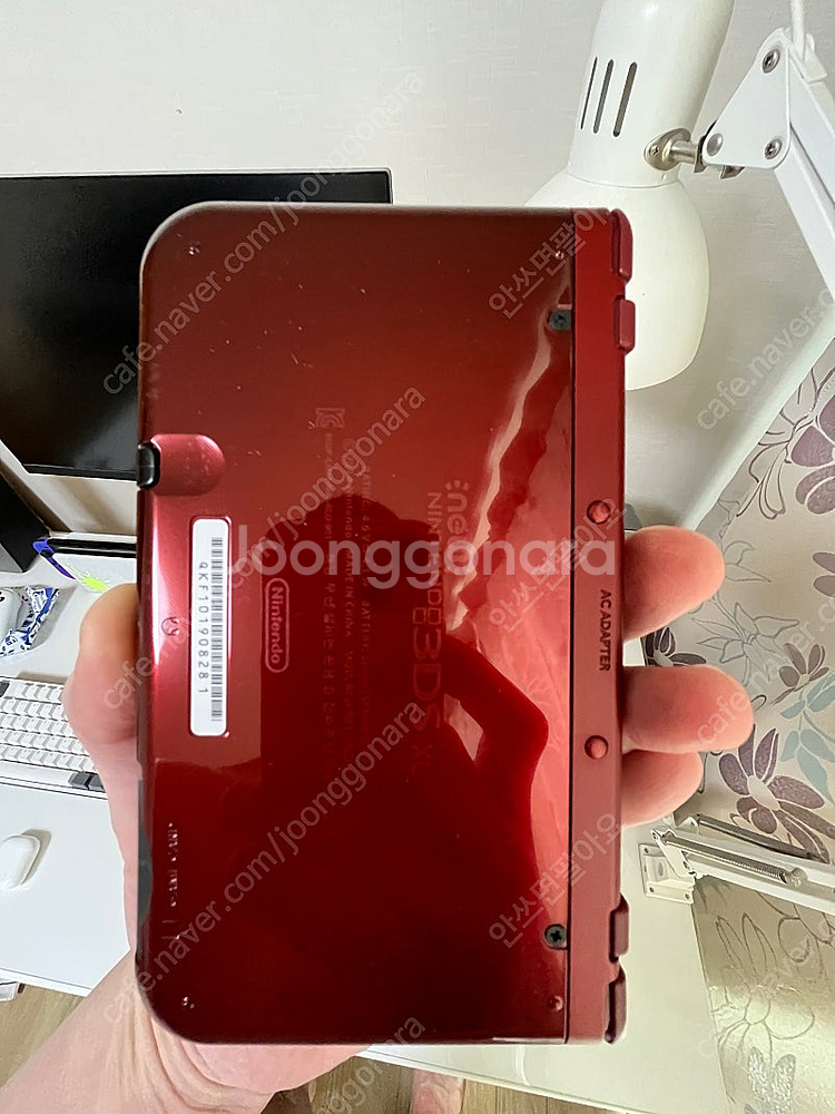 뉴3ds xl 메탈릭레드 극미 중고 sd메모리128g+...--5