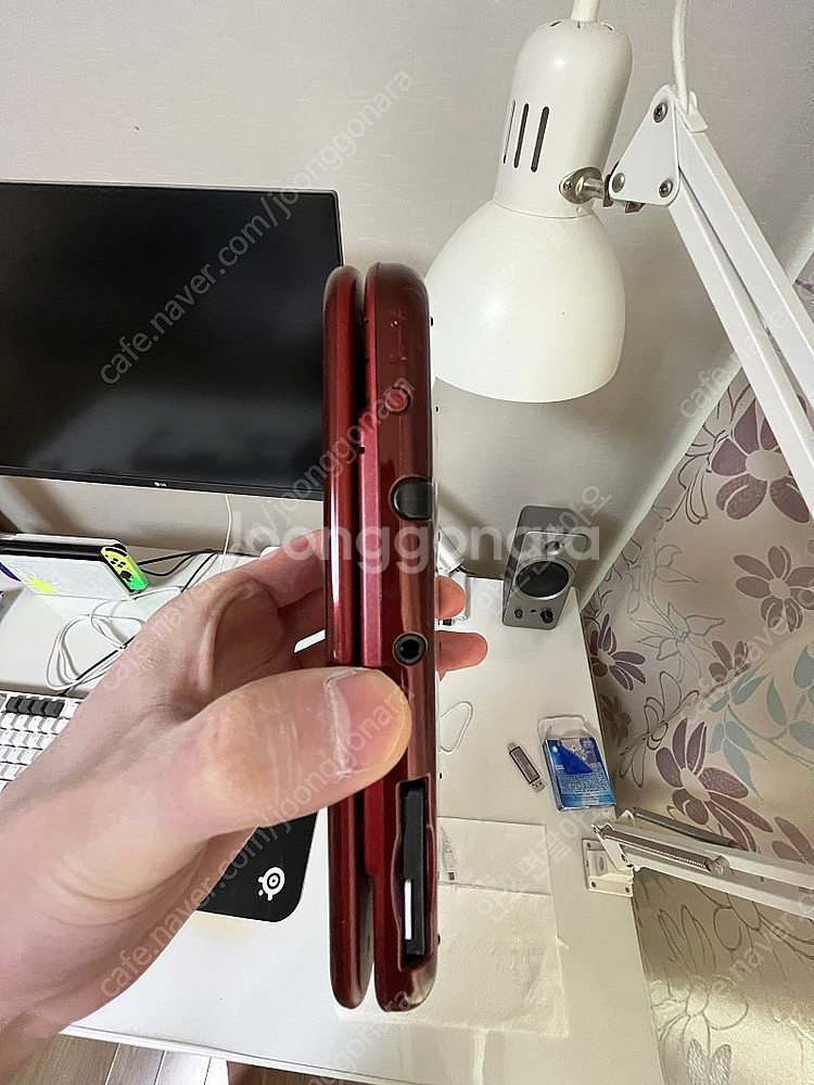 뉴3ds xl 메탈릭레드 극미 중고 sd메모리128g+...--6