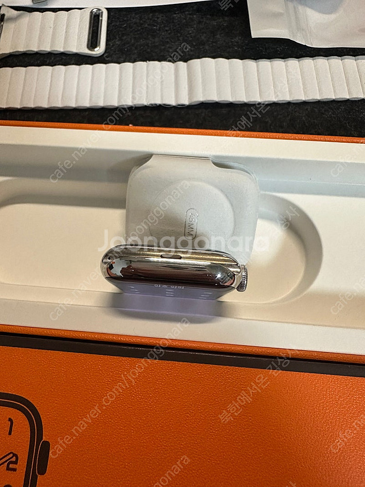애플워치 에르메스 시리즈 7 45mm 실버 스테인레스--7