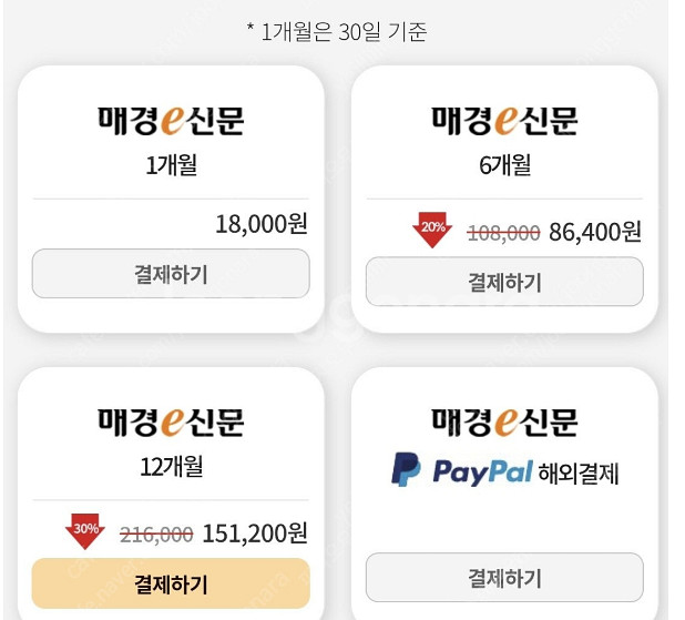 매경e신문 (매일경제) 1년 구독 공유--0