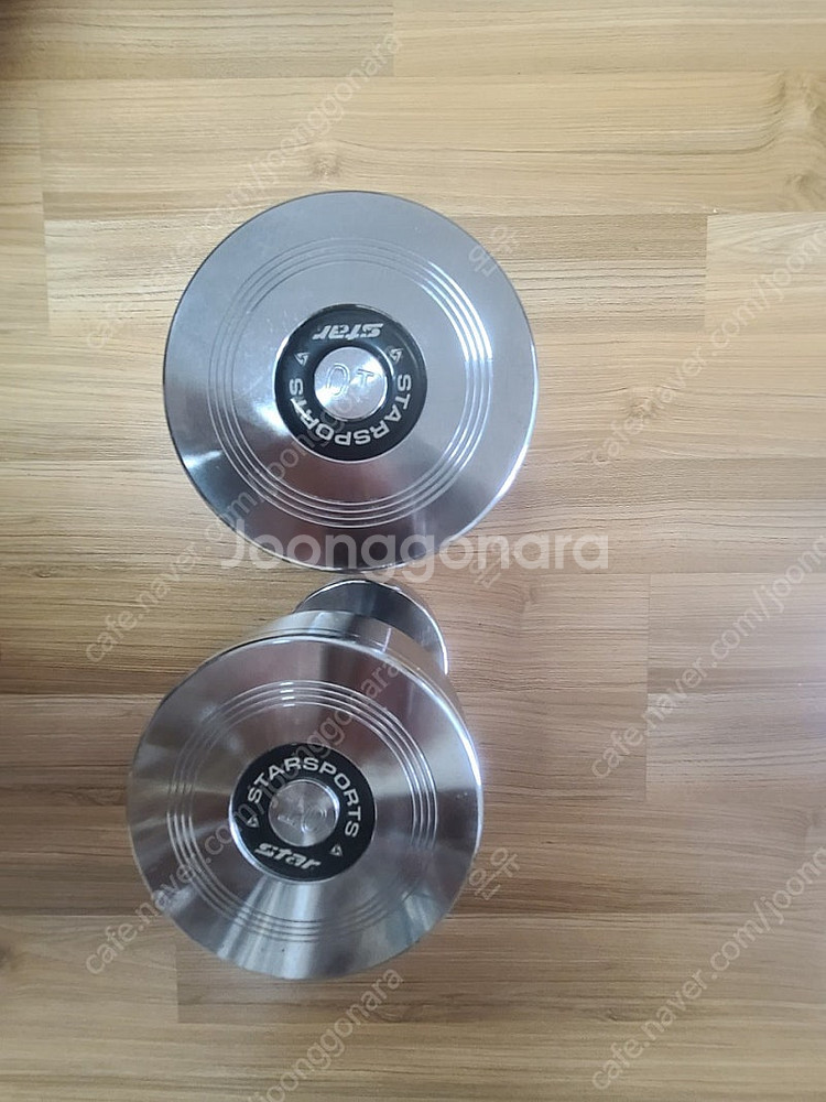 크롬 도금 아령 10kg 2개--0
