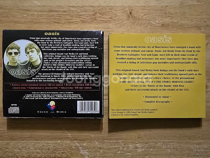 CD 음반 oasis 오아시스 인터뷰 CD + 화보집 ...--9