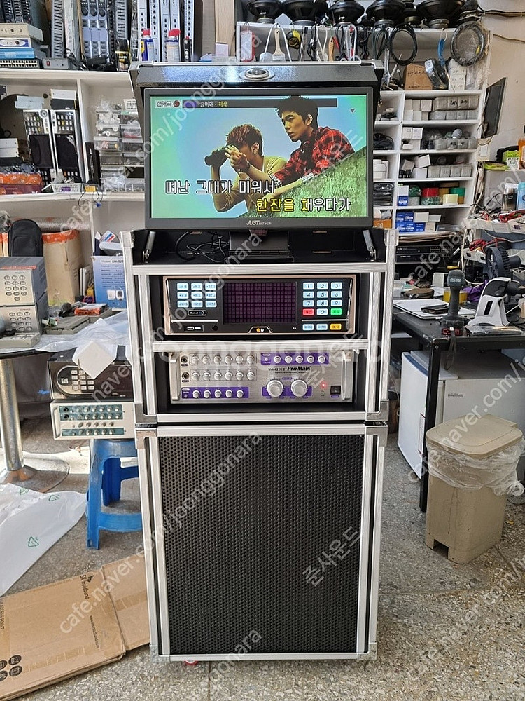 [세제품 일체형 이동식 노래방기계] K2 노래방 세트 ...--0