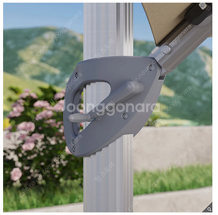앳레저 LED 캔틸레버 우산 지름 3.97m 코스트코 ...--7