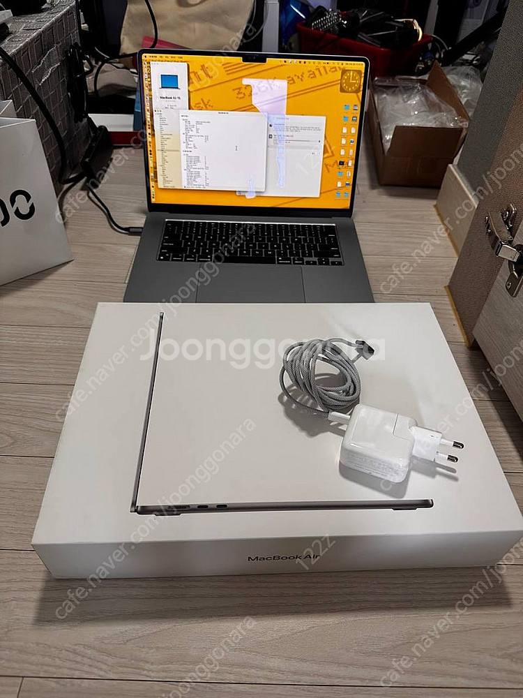 맥북에어 M3 15인치 그레이 16GB A3114(보증...--2
