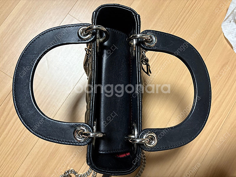 디올 레이디백 미니 실버체인--7