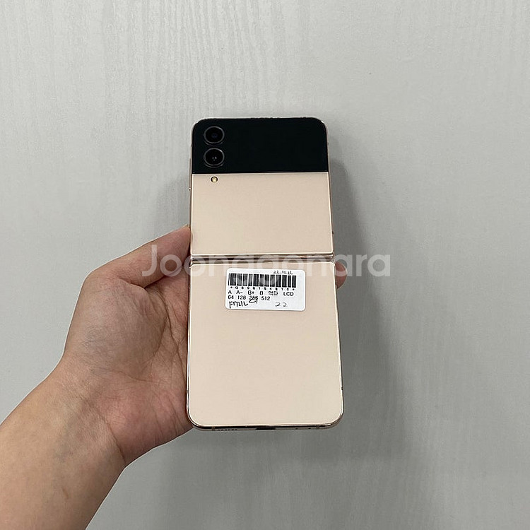 04018 갤럭시Z플립4 핑크골드 256GB 부산 중고...--2