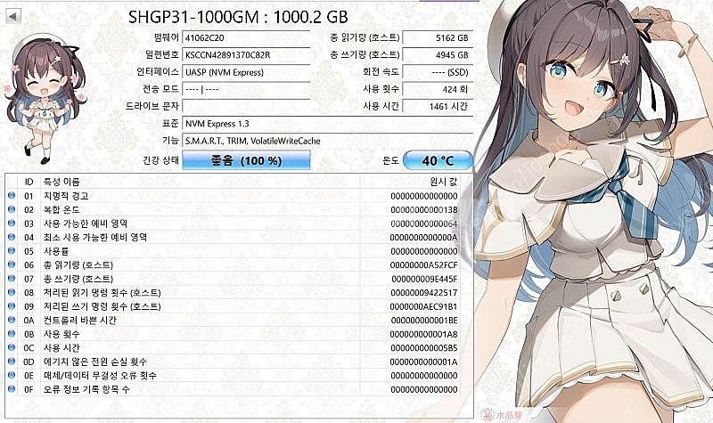 하이닉스 p31 도우정보 정품 1tb 두개 일괄 18만...--3