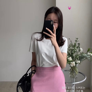 시에 라일리 트위드 미니 스커트 (베리핑크, M, 새상품)