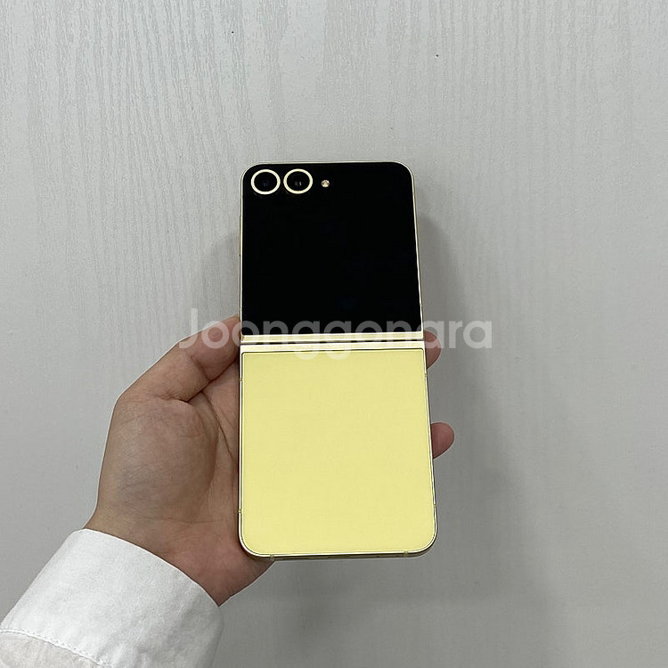 03852 갤럭시Z플립6 옐로우 256GB 부산 중고폰...--2