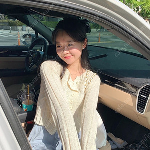 바이씨니 사선가디건 베이지