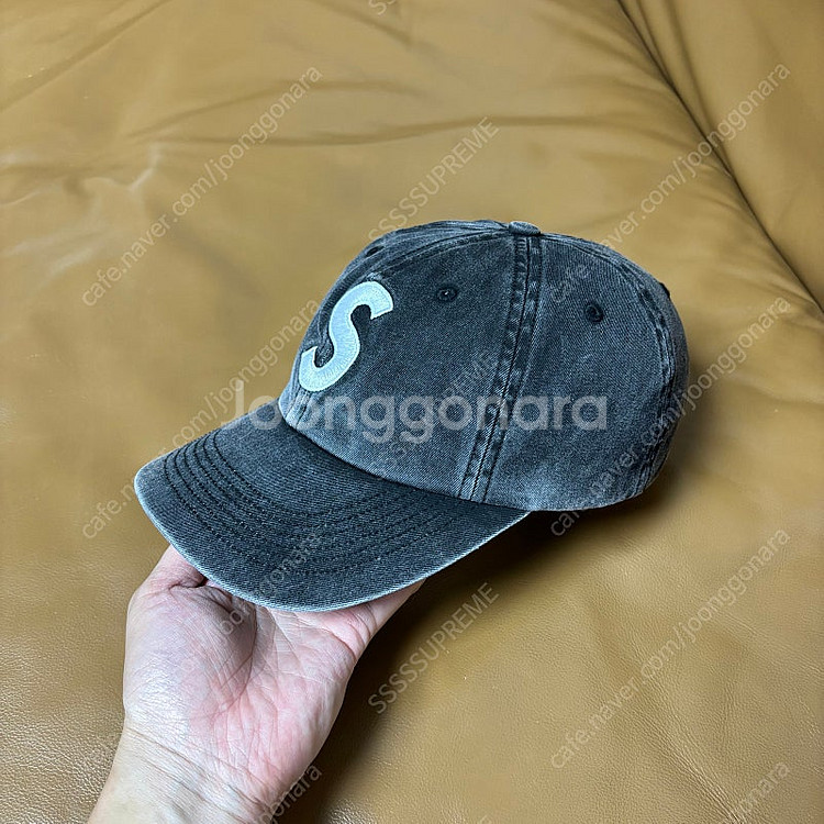 Supreme 슈프림 피그먼트 워시드 블랙 S로고 6패...--3