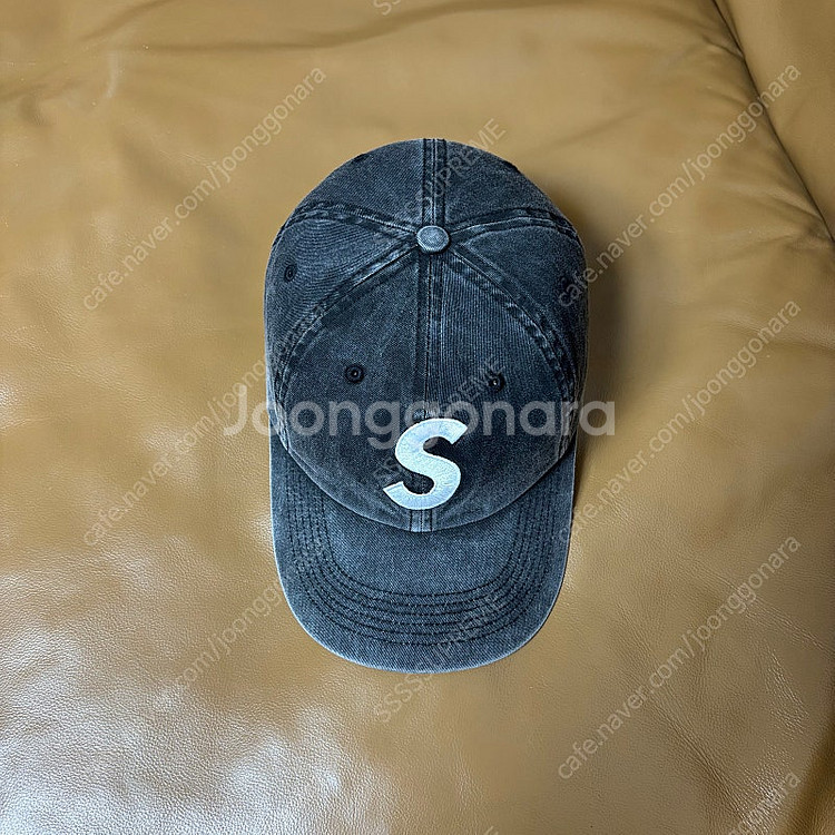Supreme 슈프림 피그먼트 워시드 블랙 S로고 6패...--4