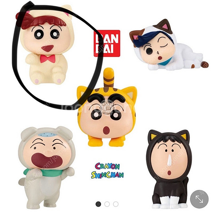 짱구 코스프레 가챠 피규어 유리--0