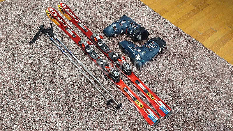 살로몬 스키 세트(스키 165cm, 부츠 280mm)--0