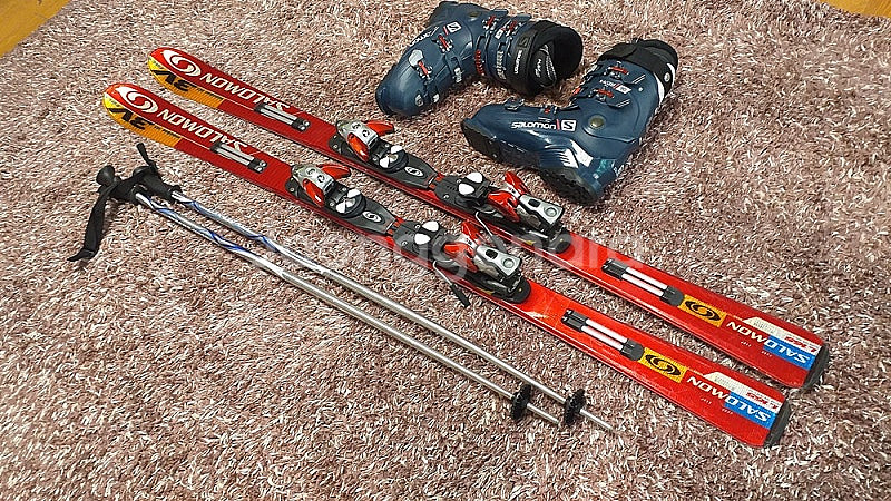 살로몬 스키 세트(스키 165cm, 부츠 280mm)--1