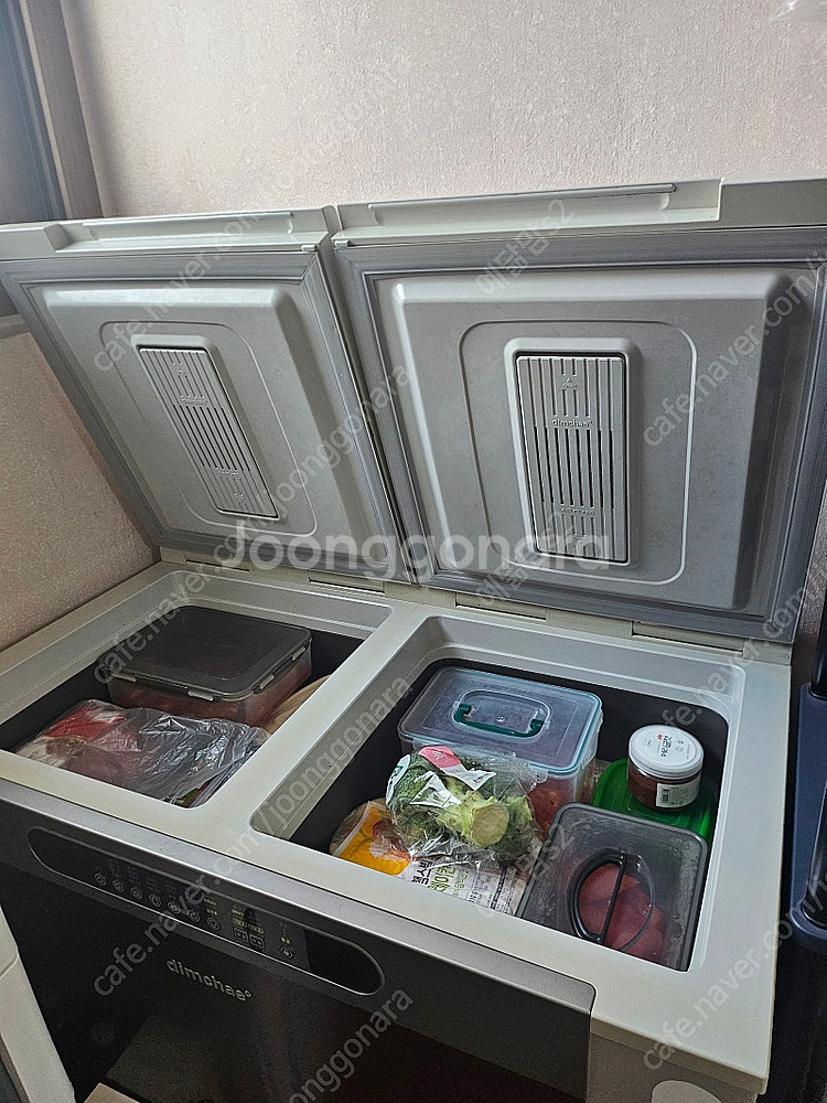 딤채 뚜껑형 김치냉장고 고장없음 쓸만해요--2