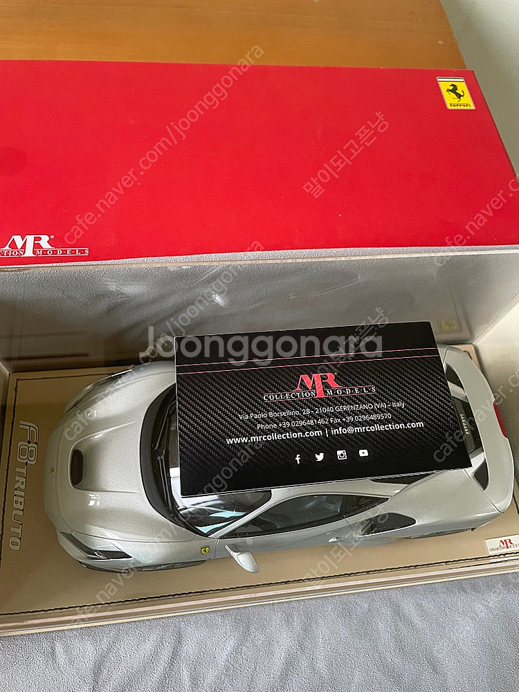 1:18 mr 페라리 f8 실버 판매합니다~ (bbr, 오토아트,미니챔프,얼모스트리얼)--3