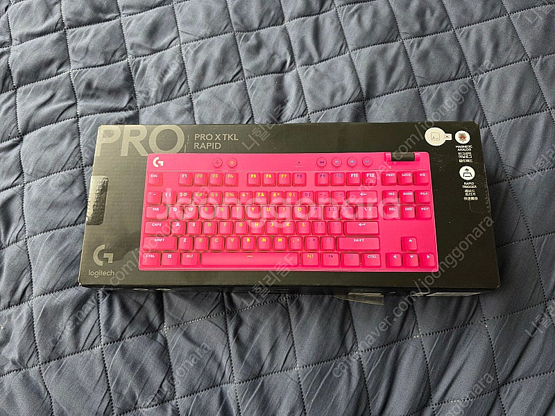 로지텍 G PRO X TKL RAPID 핑크 색상 자석...--0