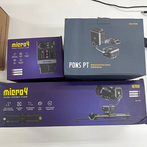 ZEAPON Micro4 Pons 카메라 슬라이더 PT Kit(팬틸트 모터 포함) 새상품