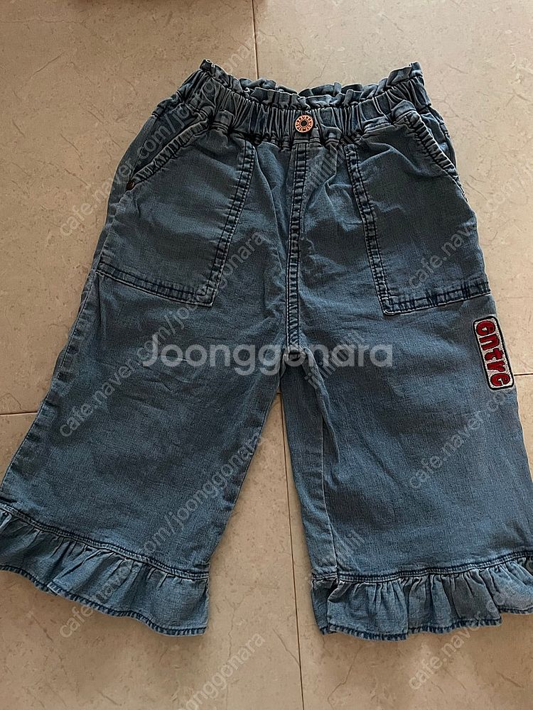 리미떼두두 프릴 8부 바지 s--0