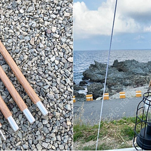 네이처하이크 타프 폴대 우드 무늬