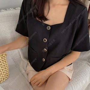리리앤코 스퀘어넥 트위드 자켓