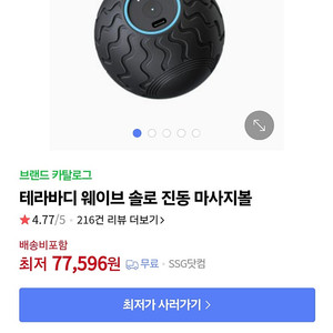 테라바디 웨이브 솔로 진동 마사지볼 (새제품) 두개다 드립니다