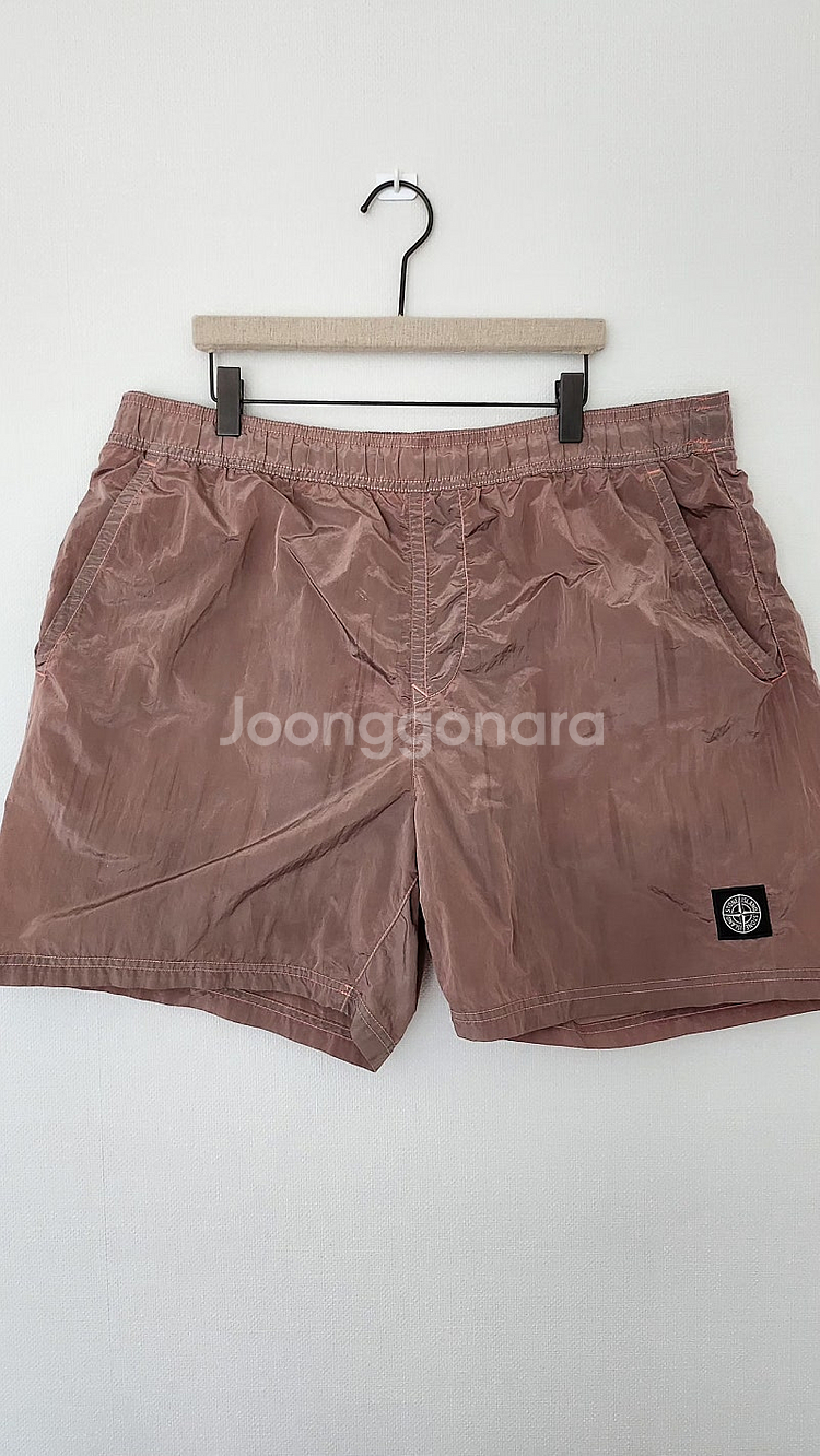 스톤아일랜드 반바지 핑크브라운XL33~35(정품)--0