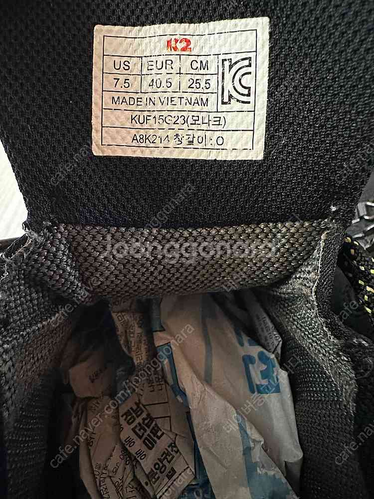 K2 모나크 등산화 255mm(소가죽,고어텍스)--4
