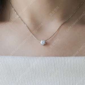 메이비투아 티아르 랩다이아 1캐럿 목걸이 14k 보스크 비쥬레브 그레이룸 허앤쉬 어라운드율 유메르