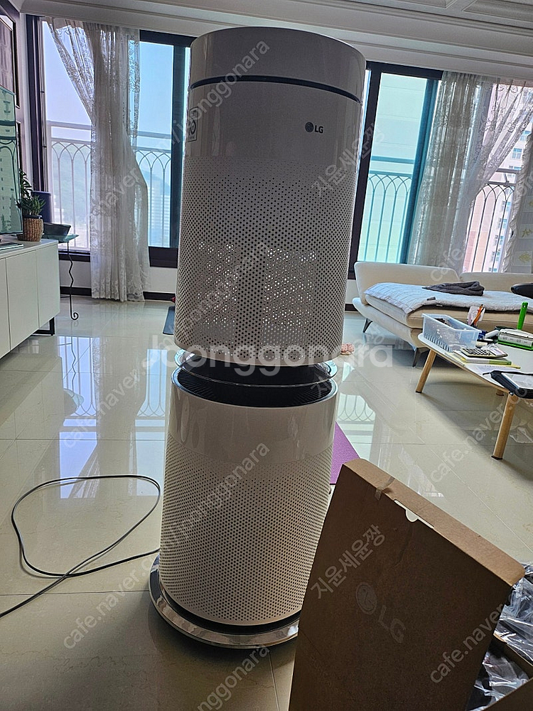 (창원)LG퓨리케어 2단 공기청정기 풀셋 직거래--1