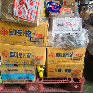우리식품 고기엔 참소스 15kg, 라면, 케찹등