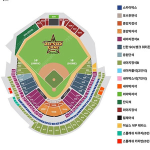 [중앙탁자석] 2025 KBO 올스타전 중앙탁자석 3인(3연석) 중앙탁자 중탁 응원석 워터 올스타