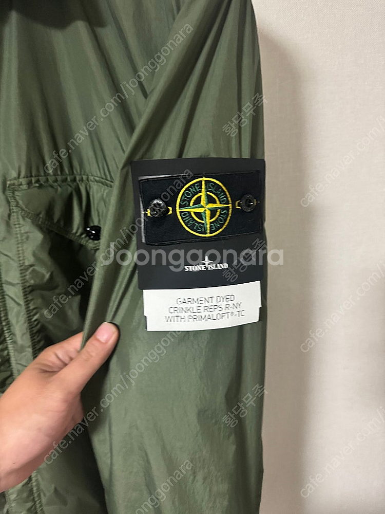 스톤아일랜드 크링클랩스 다운 셔츠 XL 새상품 Q012...--1