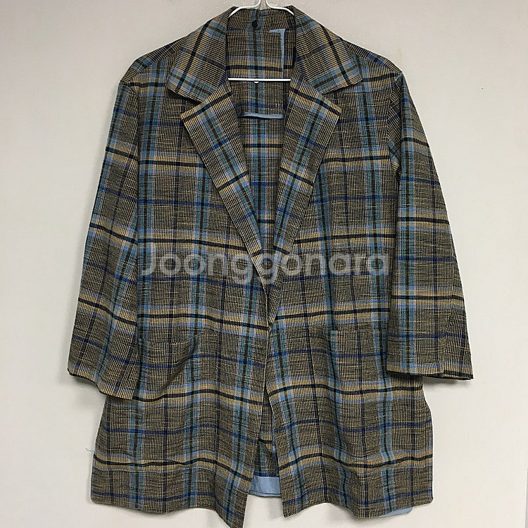 한섬 래트바이티 체크 린넨 자켓 55 / 랑방 마인 오...--0