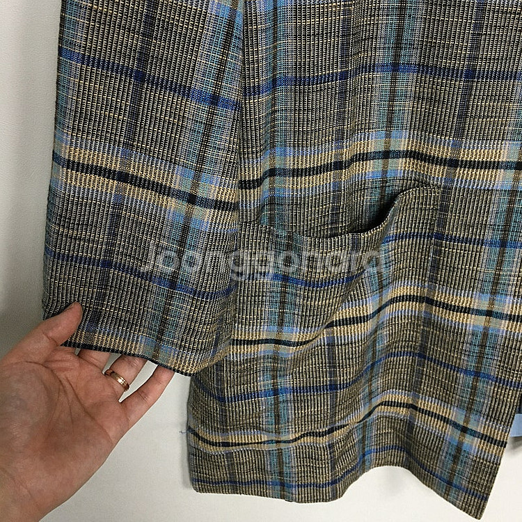 한섬 래트바이티 체크 린넨 자켓 55 / 랑방 마인 오...--1