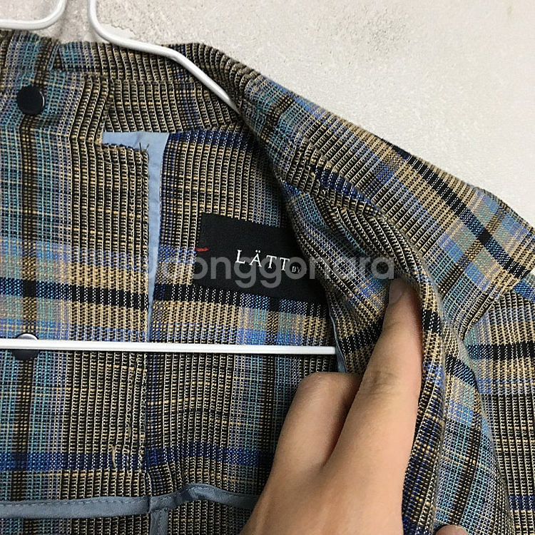 한섬 래트바이티 체크 린넨 자켓 55 / 랑방 마인 오...--2