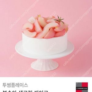 투썸플레이스 복숭아생크림 케이크 판매합니다.메뉴변경가능.