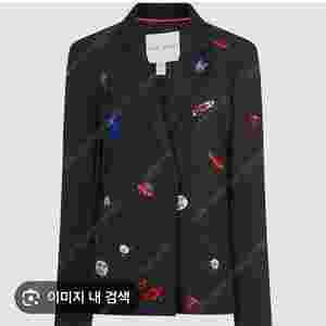 미라미카티 패치자수 자켓 블레이져 여성 38