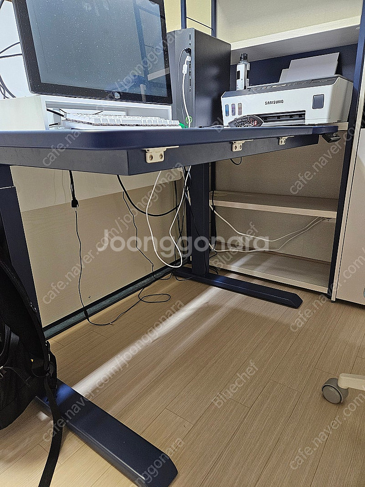 리바트 루디학생책상 1200 높이자동조절, 책장 세트 ...--0