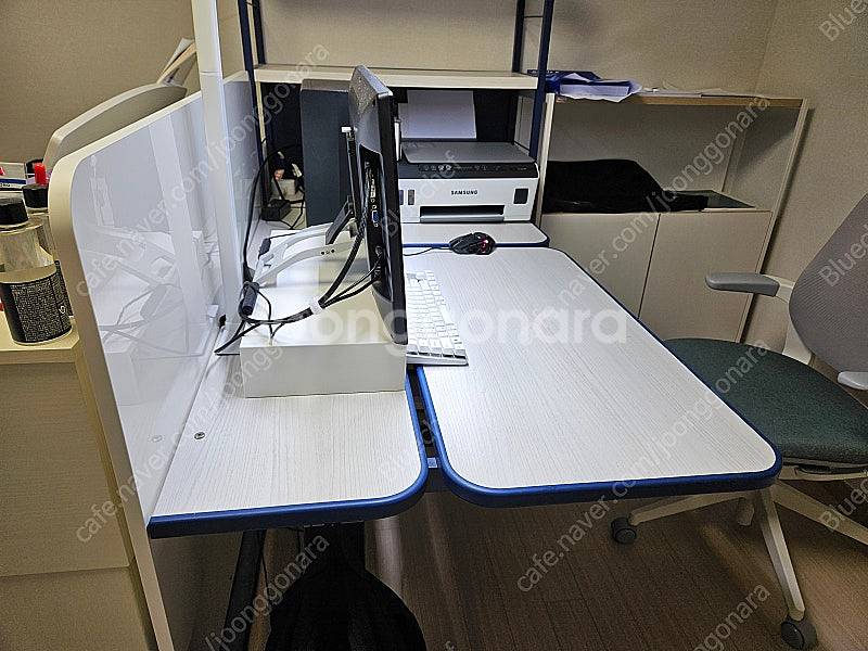 리바트 루디학생책상 1200 높이자동조절, 책장 세트 ...--1