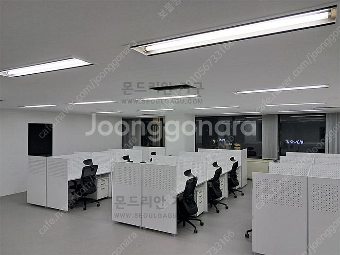 깔끔 사무실책상 W1400책상 외 (파티션/의자/책장/...--9
