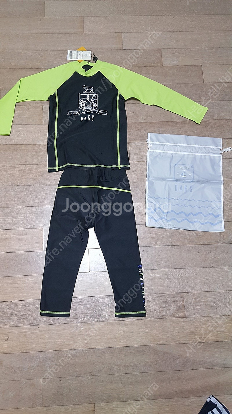 새제품 닥스키즈 100(3y)래쉬가드 수영복 블랙 남아...--5